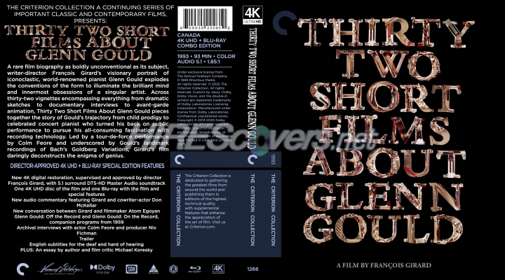 Thirty Two Short Films About Glenn Gould (1993) by Jazzy